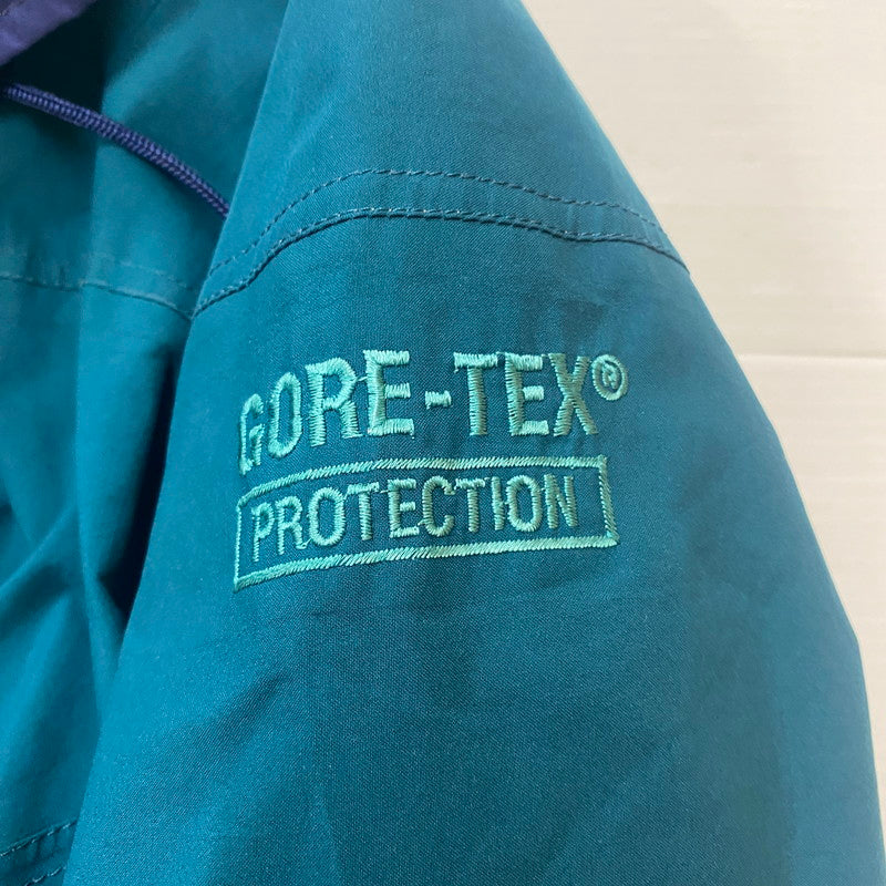 【現状渡し品】【メンズ】 berghaus バーグハウス 90’s NYLON JACKET 90年代 ナイロンジャケット アウター GORE-TEX 144-260508-ks-03-tei サイズ：M カラー：グリーンブルー 万代Net店