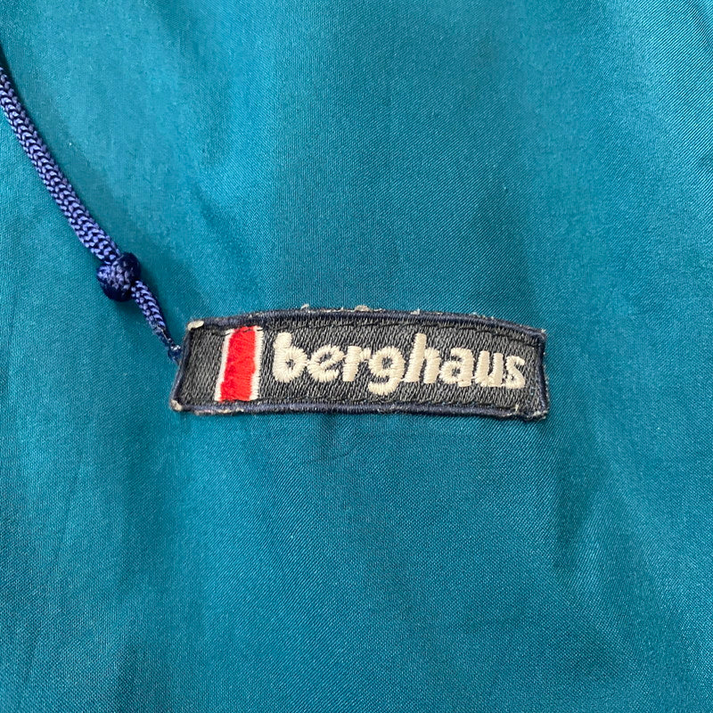 【現状渡し品】【メンズ】 berghaus バーグハウス 90’s NYLON JACKET 90年代 ナイロンジャケット アウター GORE-TEX 144-260508-ks-03-tei サイズ：M カラー：グリーンブルー 万代Net店