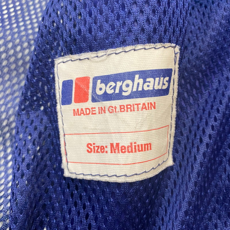 【現状渡し品】【メンズ】 berghaus バーグハウス 90’s NYLON JACKET 90年代 ナイロンジャケット アウター GORE-TEX 144-260508-ks-03-tei サイズ：M カラー：グリーンブルー 万代Net店