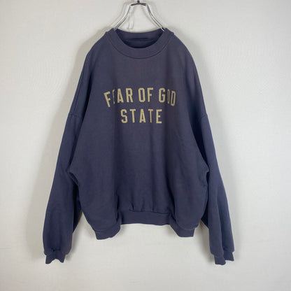 【中古品】【メンズ】 FEAR OF GOD ESSENTIALS フィアーオブゴッド エッセンシャルズ HEAVY FLEECE CREWNECK ヘビー フリース クルーネック スウェット トップス トレーナー 142-260508-ks-07-tei サイズ：M カラー：パープル 万代Net店