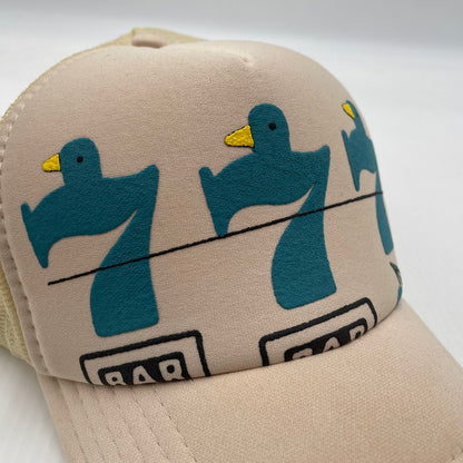 【中古品】【メンズ】 KAPITAL KOUNTRY キャピタル カントリー LUCKY BATTERY BIRD TRUCK CAP KOR2002XH26 ラッキー バッテリー バード トラック キャップ 帽子 185-260704-yo-08-tei サイズ：ONESIZE カラー：アイボリー/ライトベージュ系 万代Net店