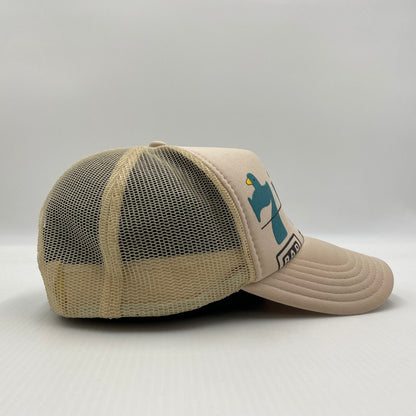 【中古品】【メンズ】 KAPITAL KOUNTRY キャピタル カントリー LUCKY BATTERY BIRD TRUCK CAP KOR2002XH26 ラッキー バッテリー バード トラック キャップ 帽子 185-260704-yo-08-tei サイズ：ONESIZE カラー：アイボリー/ライトベージュ系 万代Net店