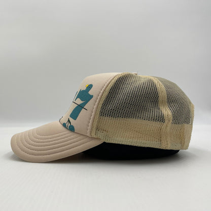 【中古品】【メンズ】 KAPITAL KOUNTRY キャピタル カントリー LUCKY BATTERY BIRD TRUCK CAP KOR2002XH26 ラッキー バッテリー バード トラック キャップ 帽子 185-260704-yo-08-tei サイズ：ONESIZE カラー：アイボリー/ライトベージュ系 万代Net店
