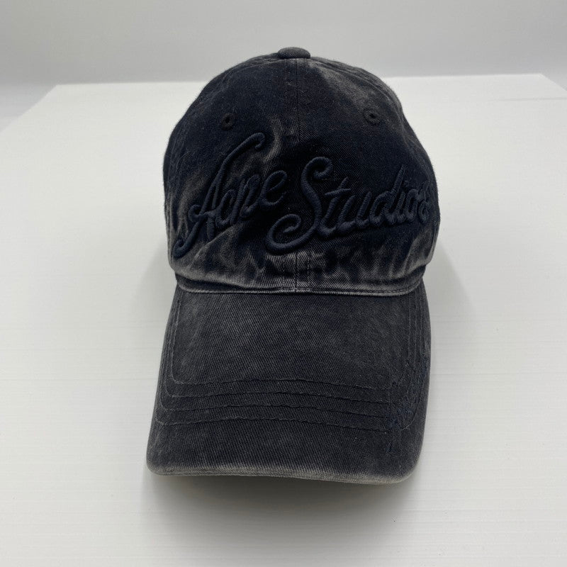 【現状渡し品】【メンズ】 ACNE STUDIOS アクネ ストゥディオズ FN-UX-HATS000339 加工デニムキャップ 帽子 185-260529-ks-10-tei カラー：ブラック 万代Net店