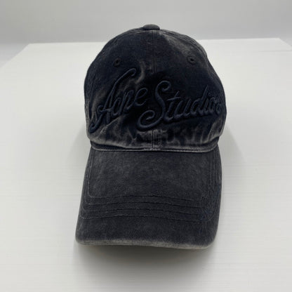 【現状渡し品】【メンズ】 ACNE STUDIOS アクネ ストゥディオズ FN-UX-HATS000339 加工デニムキャップ 帽子 185-260529-ks-10-tei カラー：ブラック 万代Net店