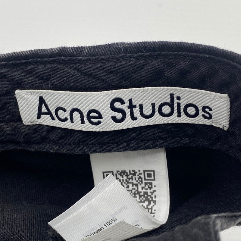 【現状渡し品】【メンズ】 ACNE STUDIOS アクネ ストゥディオズ FN-UX-HATS000339 加工デニムキャップ 帽子 185-260529-ks-10-tei カラー：ブラック 万代Net店