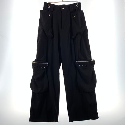 【中古品】【メンズ】 GEN_DAI ゲンダイ STUDS CARGO PANTS スタッズ カーゴ パンツ ボトムス 151-260507-ko-12-tei サイズ：2 カラー：ブラック 万代Net店