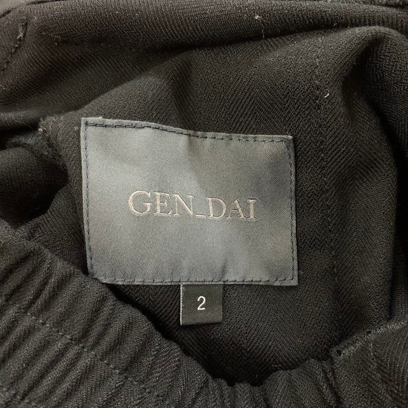 【中古品】【メンズ】 GEN_DAI ゲンダイ STUDS CARGO PANTS スタッズ カーゴ パンツ ボトムス 151-260507-ko-12-tei サイズ：2 カラー：ブラック 万代Net店