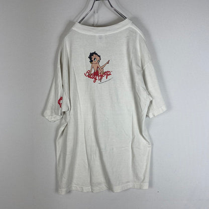 【中古品】【メンズ】 SAINT Mxxxxxx SAINT MICHAEL セントマイケル BETTY BOOP S/S TEE SM-HR1-0000-C40 ベティーブープ ショートスリーブ Tシャツ 半袖 トップス 142-260508-ks-12-tei サイズ：L カラー：ホワイト 万代Net店