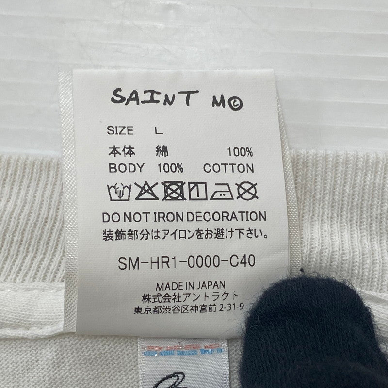 【中古品】【メンズ】 SAINT Mxxxxxx SAINT MICHAEL セントマイケル BETTY BOOP S/S TEE SM-HR1-0000-C40 ベティーブープ ショートスリーブ Tシャツ 半袖 トップス 142-260508-ks-12-tei サイズ：L カラー：ホワイト 万代Net店
