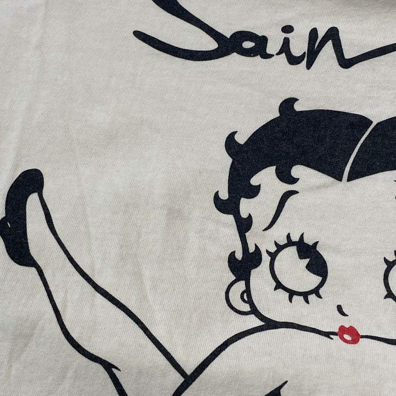 【中古品】【メンズ】 SAINT Mxxxxxx SAINT MICHAEL セントマイケル BETTY BOOP S/S TEE SM-HR1-0000-C40 ベティーブープ ショートスリーブ Tシャツ 半袖 トップス 142-260508-ks-12-tei サイズ：L カラー：ホワイト 万代Net店