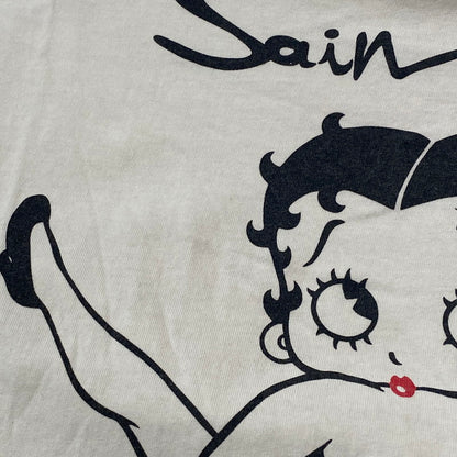 【中古品】【メンズ】 SAINT Mxxxxxx SAINT MICHAEL セントマイケル BETTY BOOP S/S TEE SM-HR1-0000-C40 ベティーブープ ショートスリーブ Tシャツ 半袖 トップス 142-260508-ks-12-tei サイズ：L カラー：ホワイト 万代Net店