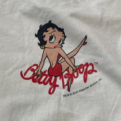 【中古品】【メンズ】 SAINT Mxxxxxx SAINT MICHAEL セントマイケル BETTY BOOP S/S TEE SM-HR1-0000-C40 ベティーブープ ショートスリーブ Tシャツ 半袖 トップス 142-260508-ks-12-tei サイズ：L カラー：ホワイト 万代Net店