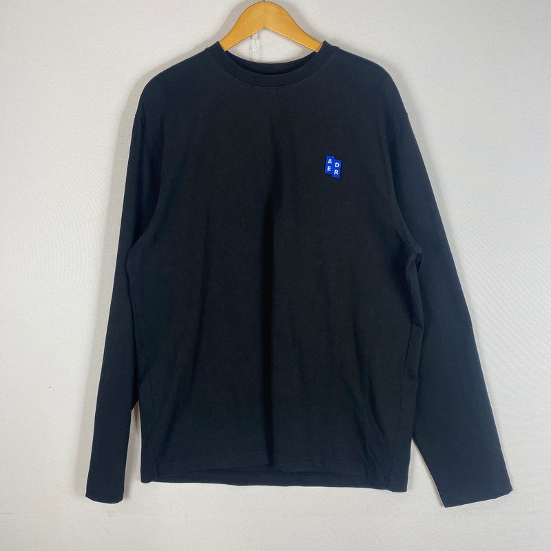 【中古品】【メンズ】 ADERERROR アーダーエラー TRS TAG SWEAT SHIRT BO42FYTS0201 TRSタグ スウェット シャツ 長袖 トップス 141-260508-ks-05-tei サイズ：L カラー：ブラック 万代Net店