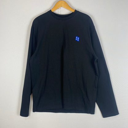 【中古品】【メンズ】 ADERERROR アーダーエラー TRS TAG SWEAT SHIRT BO42FYTS0201 TRSタグ スウェット シャツ 長袖 トップス 141-260508-ks-05-tei サイズ：L カラー：ブラック 万代Net店