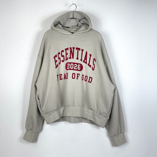 【現状渡し品】【メンズ】 FEAR OF GOD ESSENTIALS フィアーオブゴッド エッセンシャルズ CLASSIC HOODIE クラシック フーディー トップス プルオーバーパーカー 142-260507-ks-27-tei サイズ：XL カラー：グレー 万代Net店