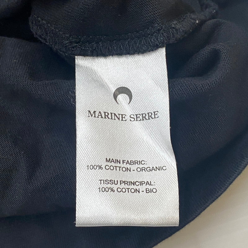 【中古品】【メンズ】 MARINE SERRE マリーンセル REGENERATED CALENDAR TEE リジェナレイティド カレンダー Tシャツ 半袖 トップス 141-260508-ks-14-tei サイズ：XXL カラー：ブラック 万代Net店