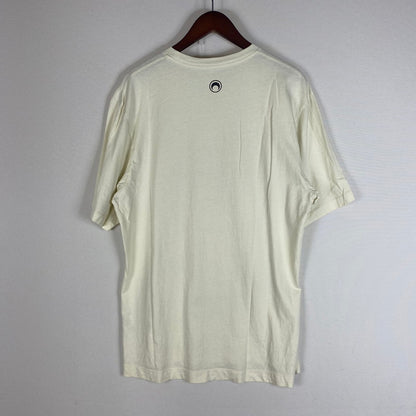 【現状渡し品】【メンズ】 MARINE SERRE マリーンセル REGENERATED CALENDAR TEE リジェナレイティド カレンダー Tシャツ 半袖 トップス 141-260508-ks-13-tei サイズ：M カラー：アイボリー 万代Net店