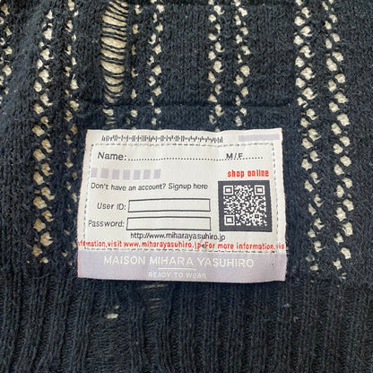 【中古品】【メンズ】 Maison MIHARA YASUHIRO メゾン ミハラヤスヒロ SWEATER A10SW512 セーター 長袖 トップス 140-260508-ks-09-fuzh サイズ：46 カラー：ブラック 万代Net店