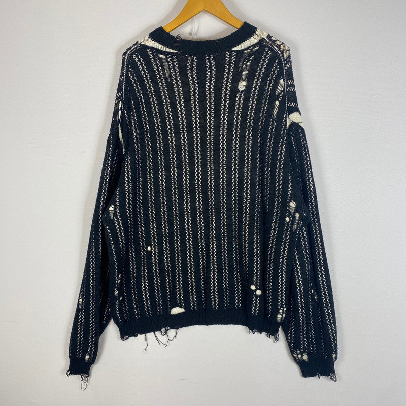 【中古品】【メンズ】 Maison MIHARA YASUHIRO メゾン ミハラヤスヒロ SWEATER A10SW512 セーター 長袖 トップス 140-260508-ks-09-fuzh サイズ：46 カラー：ブラック 万代Net店