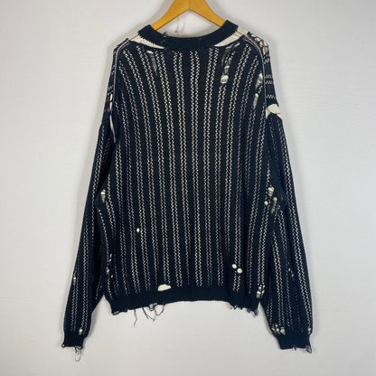 【中古品】【メンズ】 Maison MIHARA YASUHIRO メゾン ミハラヤスヒロ SWEATER A10SW512 セーター 長袖 トップス 140-260508-ks-09-fuzh サイズ：46 カラー：ブラック 万代Net店