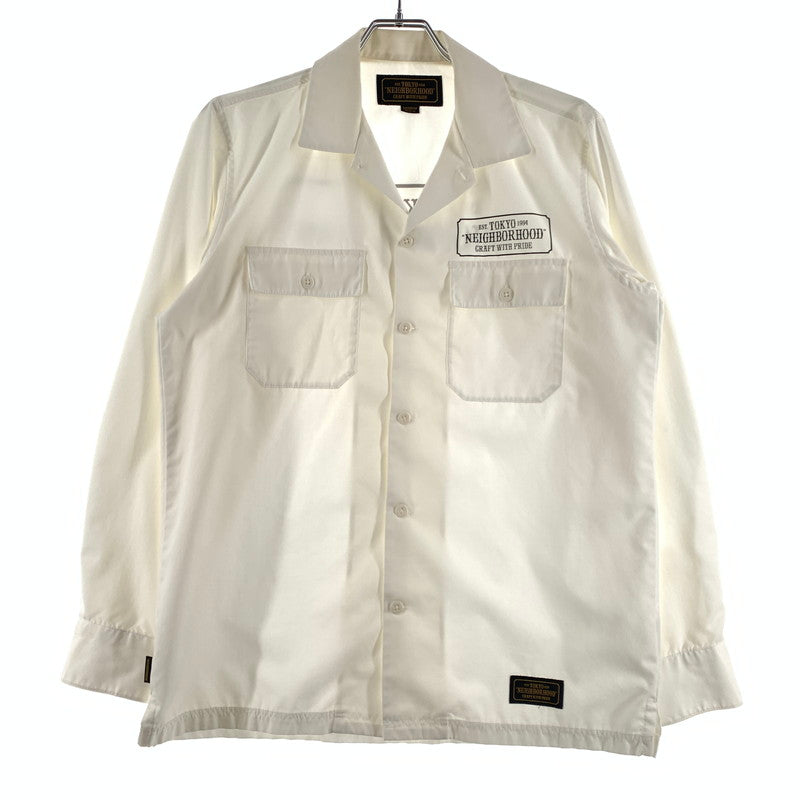 【中古品】【メンズ】 NEIGHBORHOOD ネイバーフッド CLASSIC WORK EC-SHIRT.L/S 172TSNH-SHM03 クラシック ワーク シャツ ロングスリーブ 長袖 トップス 142-260615-yo-09-tei サイズ：M カラー：ホワイト 万代Net店