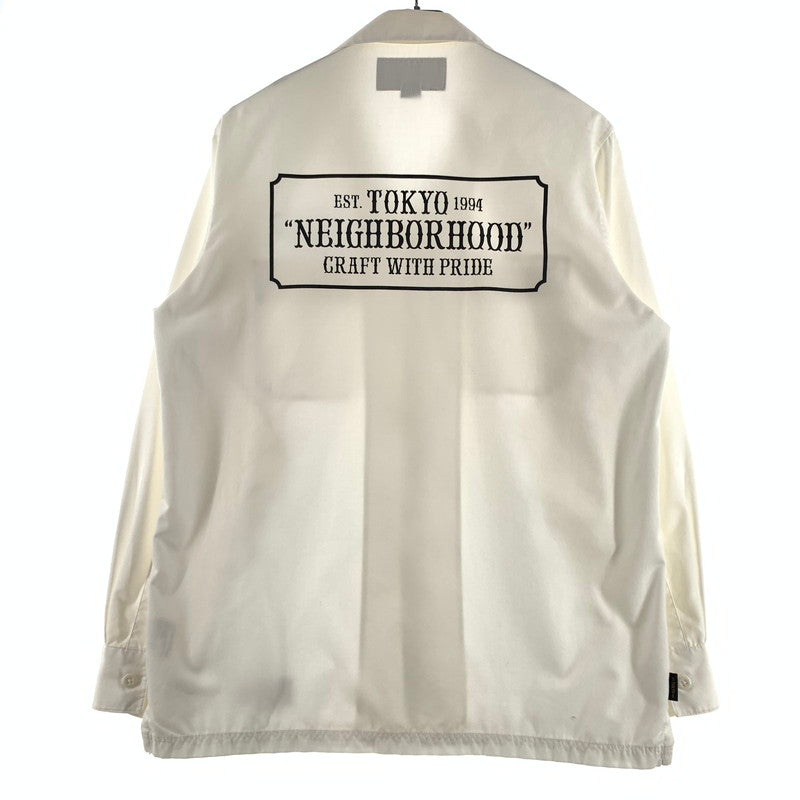 【中古品】【メンズ】 NEIGHBORHOOD ネイバーフッド CLASSIC WORK EC-SHIRT.L/S 172TSNH-SHM03 クラシック ワーク シャツ ロングスリーブ 長袖 トップス 142-260615-yo-09-tei サイズ：M カラー：ホワイト 万代Net店