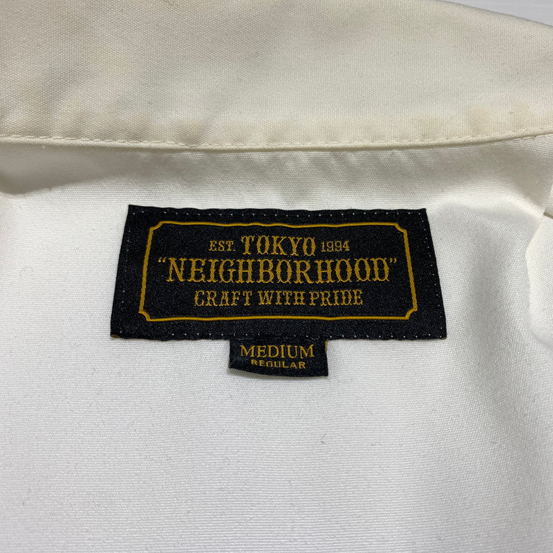 【中古品】【メンズ】 NEIGHBORHOOD ネイバーフッド CLASSIC WORK EC-SHIRT.L/S 172TSNH-SHM03 クラシック ワーク シャツ ロングスリーブ 長袖 トップス 142-260615-yo-09-tei サイズ：M カラー：ホワイト 万代Net店