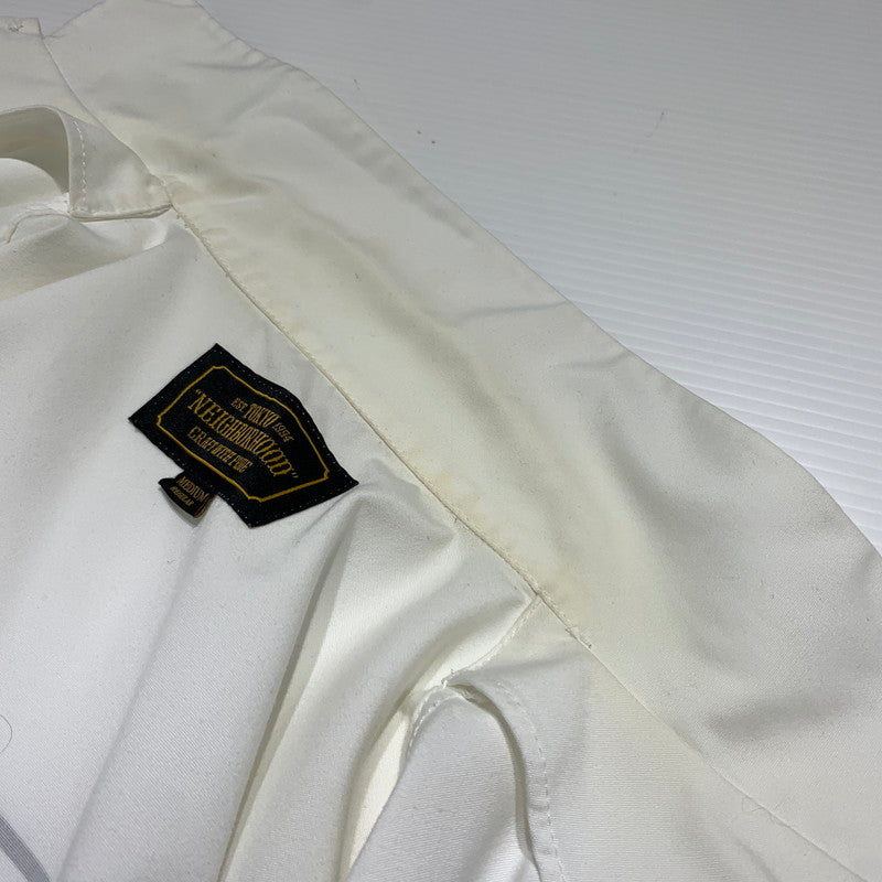 【中古品】【メンズ】 NEIGHBORHOOD ネイバーフッド CLASSIC WORK EC-SHIRT.L/S 172TSNH-SHM03 クラシック ワーク シャツ ロングスリーブ 長袖 トップス 142-260615-yo-09-tei サイズ：M カラー：ホワイト 万代Net店