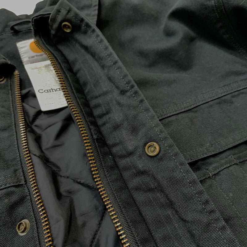 【現状渡し品】【メンズ】 Carhartt カーハート MULTI POCKET DUCK HUNTING JACKET EC078 マルチ ポケット ダック ハンティング ジャケット アウター ワークジャケット 145-260507-ko-08-tei サイズ：M カラー：ブラック 万代Net店
