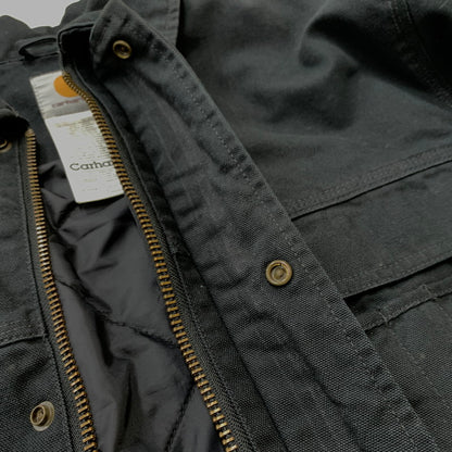 【現状渡し品】【メンズ】 Carhartt カーハート MULTI POCKET DUCK HUNTING JACKET EC078 マルチ ポケット ダック ハンティング ジャケット アウター ワークジャケット 145-260507-ko-08-tei サイズ：M カラー：ブラック 万代Net店