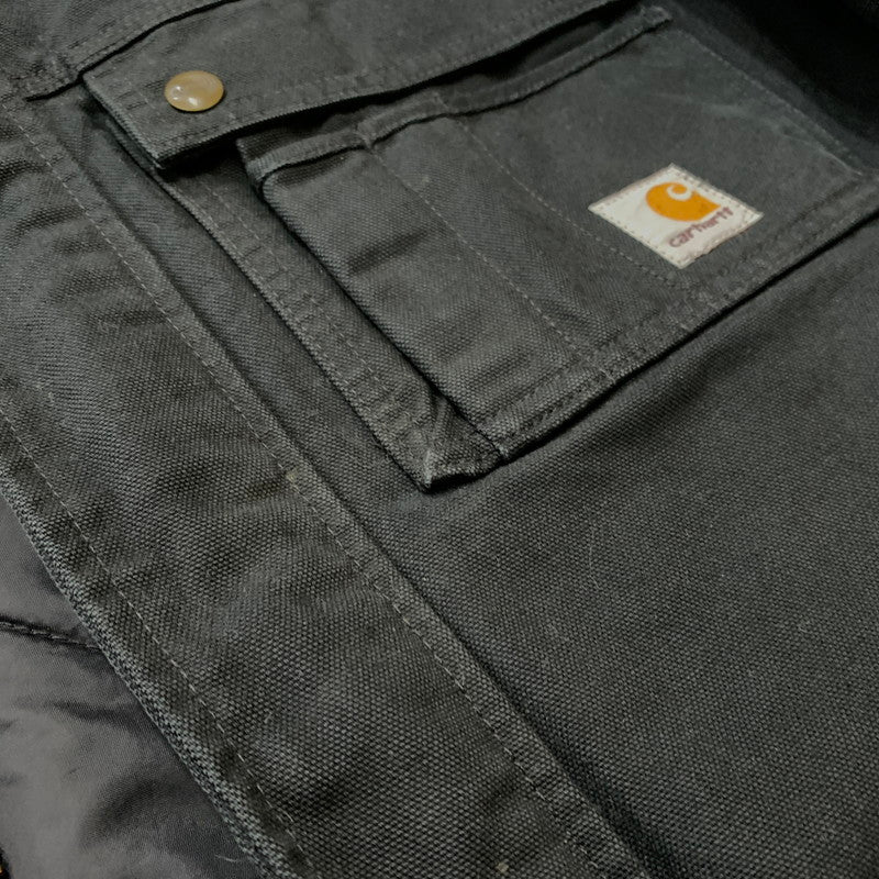 【現状渡し品】【メンズ】 Carhartt カーハート MULTI POCKET DUCK HUNTING JACKET EC078 マルチ ポケット ダック ハンティング ジャケット アウター ワークジャケット 145-260507-ko-08-tei サイズ：M カラー：ブラック 万代Net店