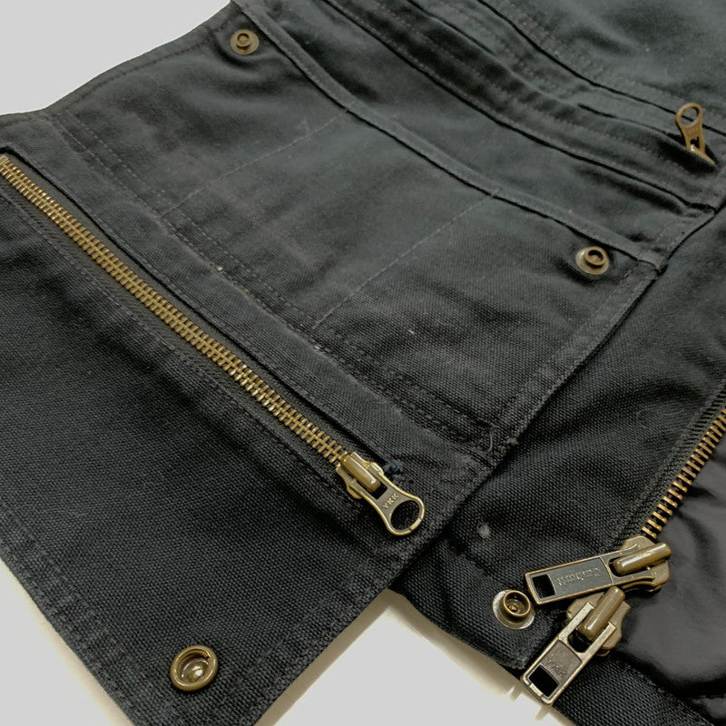 【現状渡し品】【メンズ】 Carhartt カーハート MULTI POCKET DUCK HUNTING JACKET EC078 マルチ ポケット ダック ハンティング ジャケット アウター ワークジャケット 145-260507-ko-08-tei サイズ：M カラー：ブラック 万代Net店