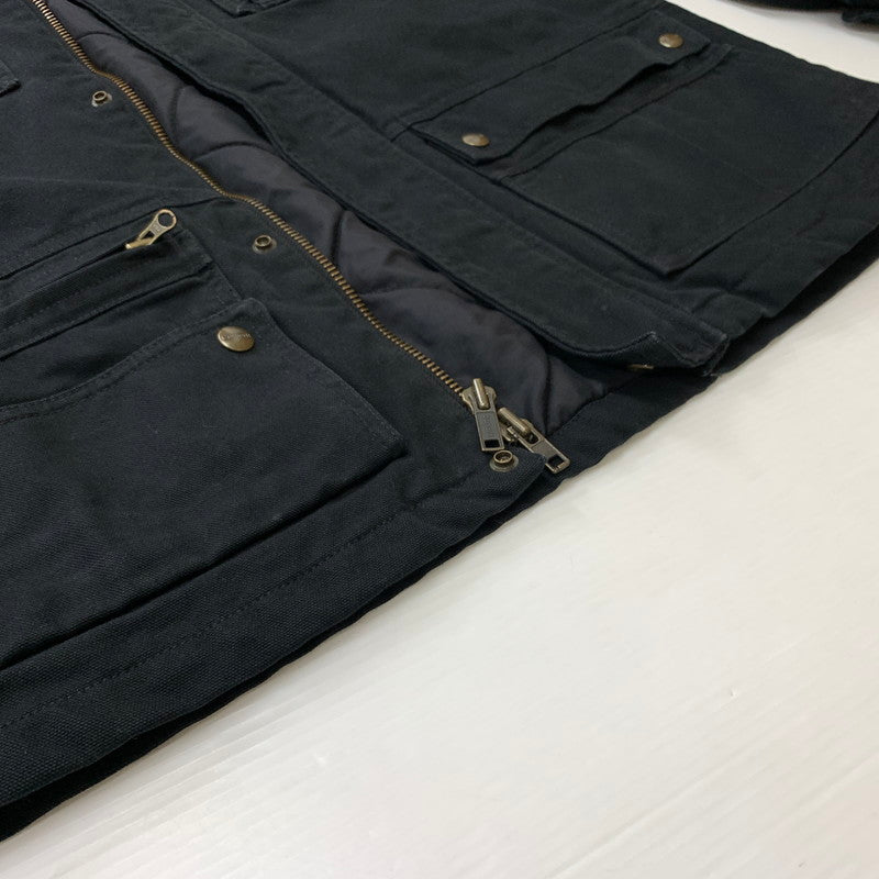 【現状渡し品】【メンズ】 Carhartt カーハート MULTI POCKET DUCK HUNTING JACKET EC078 マルチ ポケット ダック ハンティング ジャケット アウター ワークジャケット 145-260507-ko-08-tei サイズ：M カラー：ブラック 万代Net店