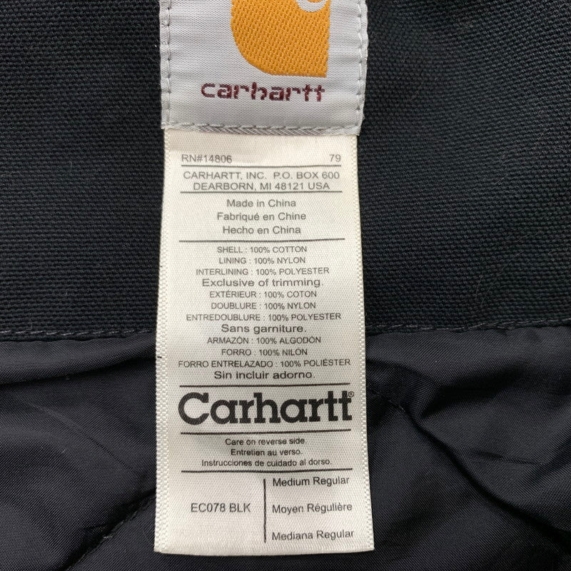 【現状渡し品】【メンズ】 Carhartt カーハート MULTI POCKET DUCK HUNTING JACKET EC078 マルチ ポケット ダック ハンティング ジャケット アウター ワークジャケット 145-260507-ko-08-tei サイズ：M カラー：ブラック 万代Net店