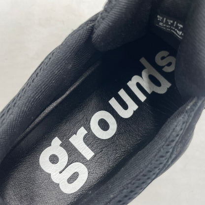 【中古品】【メンズ】 GROUNDS グラウンズ MOOPIE JAWS ムーピー ジョーズ スニーカー 靴 シューズ 162-260604-yo-05-tei サイズ：26cm カラー：ブラック 万代Net店