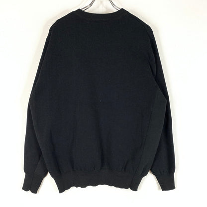 【中古品】【メンズ】 HUF ハフ OG LOGO PACK FALL CREWNECK SWEATER ロゴ パック フォール クルーネック セーター トップス プルオーバー 142-260508-ks-21-tei サイズ：M カラー：ブラック 万代Net店