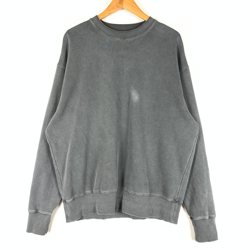 【現状渡し品】【メンズ】 Johnbull ジョンブル PIGMENTDYED SWEATSHIRT JM2541C01 ピグメントダイ スウェット トップス トレーナー 140-260508-ks-22-tei サイズ：M カラー：グレー 万代Net店