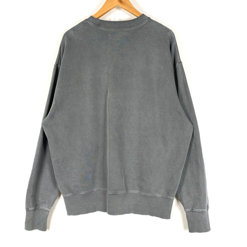 【現状渡し品】【メンズ】 Johnbull ジョンブル PIGMENTDYED SWEATSHIRT JM2541C01 ピグメントダイ スウェット トップス トレーナー 140-260508-ks-22-tei サイズ：M カラー：グレー 万代Net店