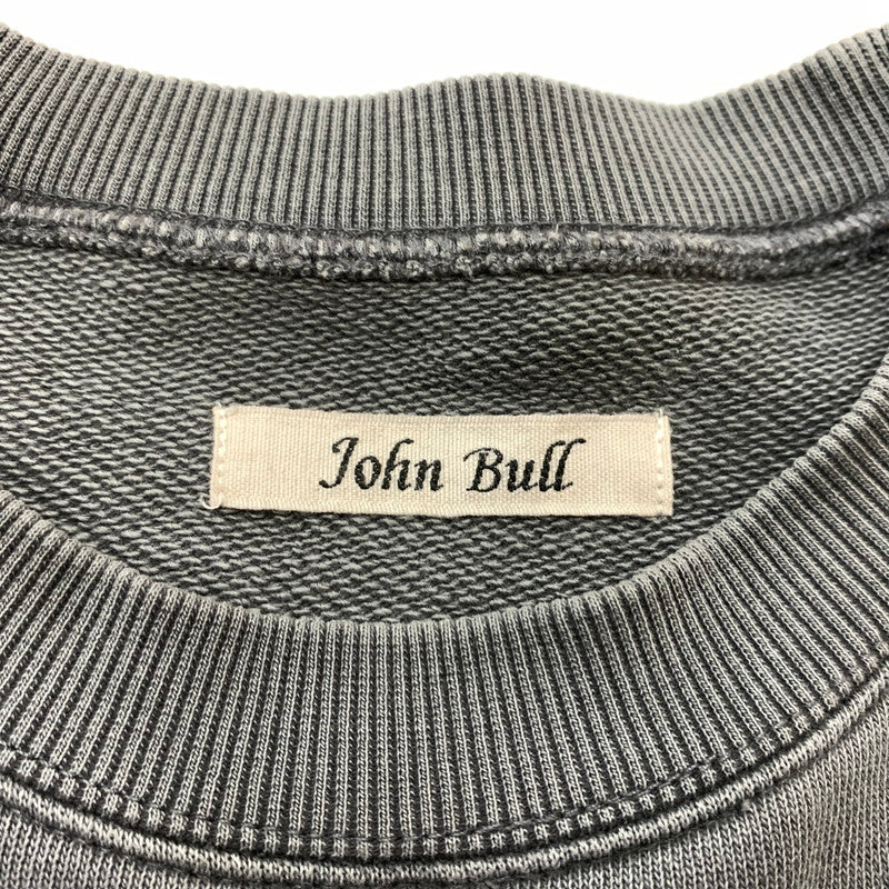【現状渡し品】【メンズ】 Johnbull ジョンブル PIGMENTDYED SWEATSHIRT JM2541C01 ピグメントダイ スウェット トップス トレーナー 140-260508-ks-22-tei サイズ：M カラー：グレー 万代Net店