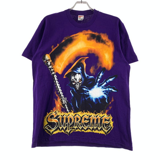 【中古品】【メンズ】 SUPREME シュプリーム GRIMREAPER S/S TEE グリムリーパー ショートスリーブ Tシャツ トップス 半袖 149-260507-ko-27-tei サイズ：M カラー：パープル 万代Net店