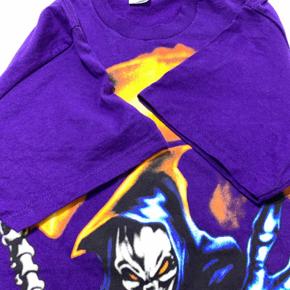 【中古品】【メンズ】 SUPREME シュプリーム GRIMREAPER S/S TEE グリムリーパー ショートスリーブ Tシャツ トップス 半袖 149-260507-ko-27-tei サイズ：M カラー：パープル 万代Net店