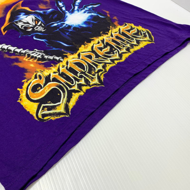 【中古品】【メンズ】 SUPREME シュプリーム GRIMREAPER S/S TEE グリムリーパー ショートスリーブ Tシャツ トップス 半袖 149-260507-ko-27-tei サイズ：M カラー：パープル 万代Net店