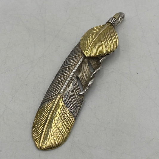 【中古品】【メンズ】 TADY&KING タディアンドキング tkgh-053 特大ハートK18ヘザー剣先K18 右向き アクセサリー ネイティブジュエリー 191-260511-ks-09-tei カラー：ゴールド/シルバー 万代Net店