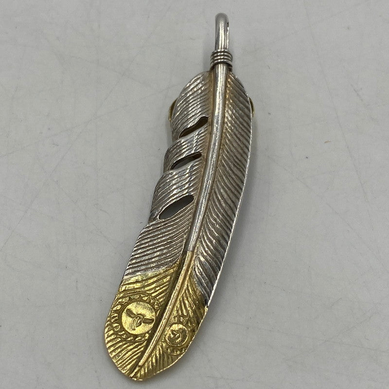 【中古品】【メンズ】 TADY&KING タディアンドキング tkgh-053 特大ハートK18ヘザー剣先K18 右向き アクセサリー ネイティブジュエリー 191-260511-ks-09-tei カラー：ゴールド/シルバー 万代Net店