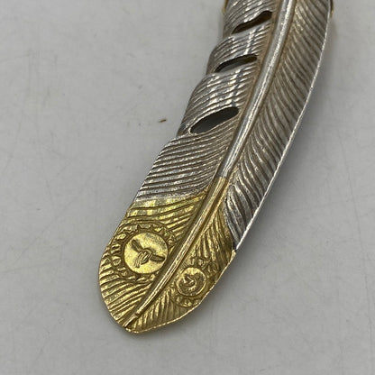 【中古品】【メンズ】 TADY&KING タディアンドキング tkgh-053 特大ハートK18ヘザー剣先K18 右向き アクセサリー ネイティブジュエリー 191-260511-ks-09-tei カラー：ゴールド/シルバー 万代Net店
