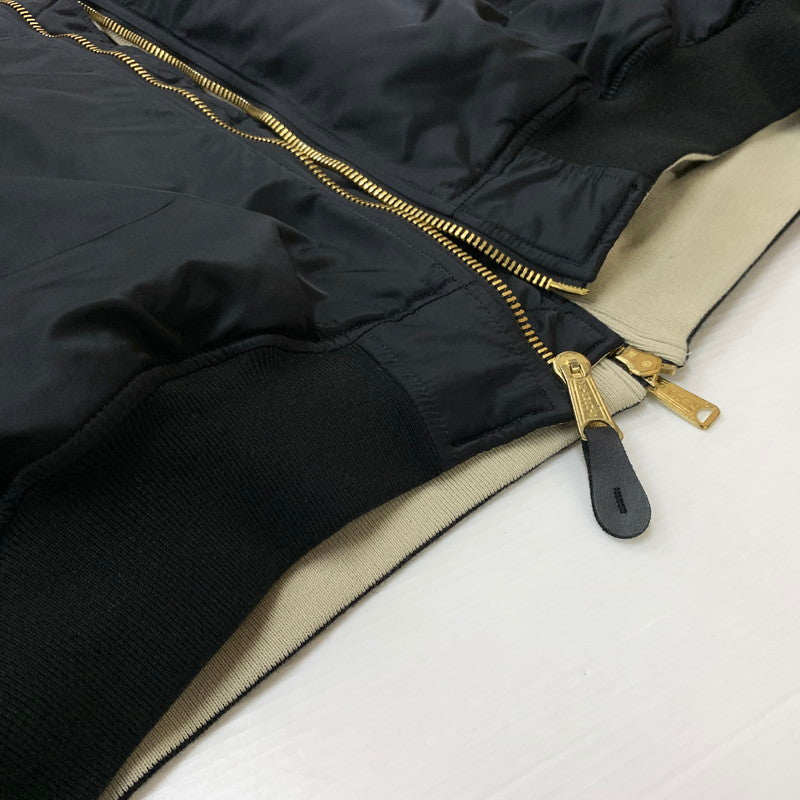 【中古品】【メンズ】 VETEMENTS ヴェトモン × ALPHAINDUSTRIES アルファ インダストリーズ 別注 コラボ 20AW REVERSIBLE DOUBLEZIP BLOUSON UAH21JA001 リバーシブル ダブルジップ ブルゾン アウター 141-260508-ks-25-tei サイズ：M カラー：ブラックアイボリー 万代Net店