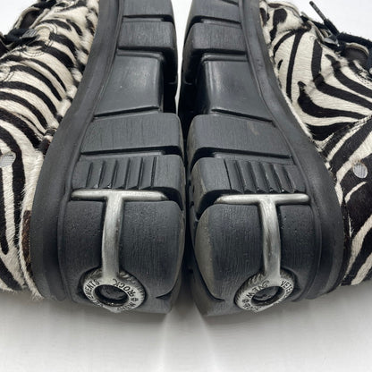【中古品】【メンズ】 VETEMENTS ヴェトモン × NEWROCK ニューロック 別注 コラボ PLATFORM SNEAKERS "ZEBRA" プラットフォーム スニーカー ゼブラ 靴 シューズ 162-260604-yo-04-tei サイズ：42 カラー：ゼブラ 万代Net店
