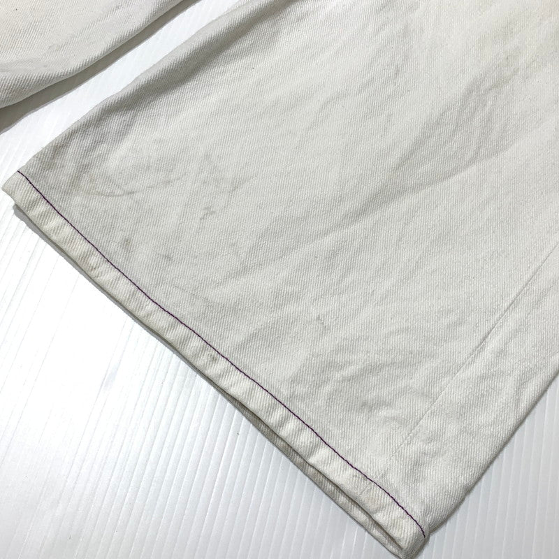 【現状渡し品】【メンズ】 X-LARGE エクストララージ HARDLY WORKING CONTRAST STITCH WIDE PANTS 101222031007 ハードリィワーキング コントラスト ステッチ ワイドパンツ ボトムス 153-260703-yo-19-tei サイズ：34 カラー：ホワイト 万代Net店