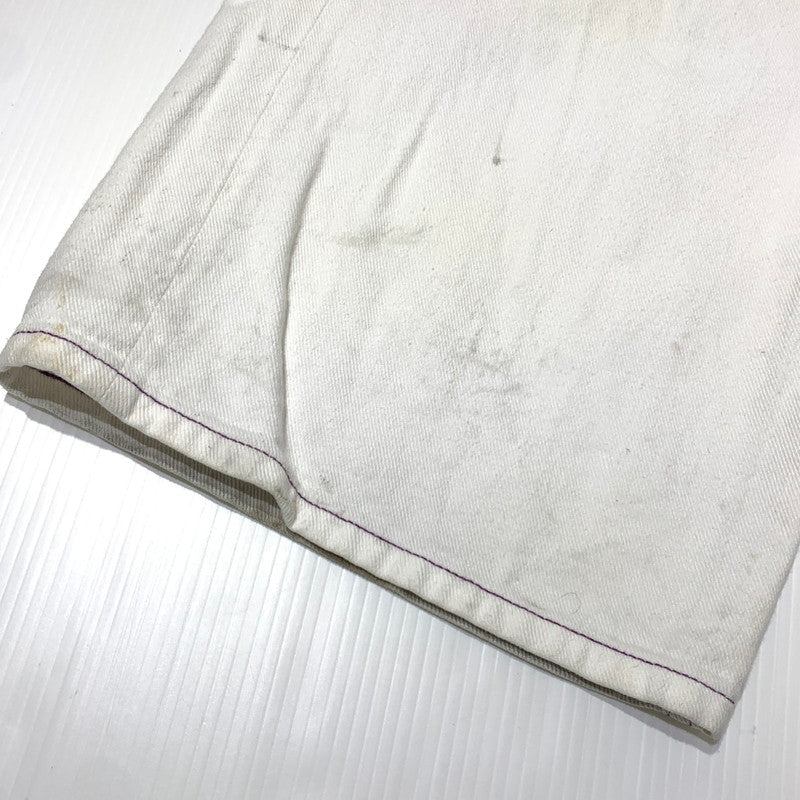 【現状渡し品】【メンズ】 X-LARGE エクストララージ HARDLY WORKING CONTRAST STITCH WIDE PANTS 101222031007 ハードリィワーキング コントラスト ステッチ ワイドパンツ ボトムス 153-260703-yo-19-tei サイズ：34 カラー：ホワイト 万代Net店